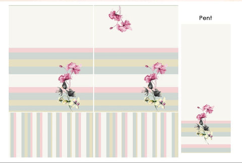 Pastel Bloom Striped Co-Ord Set Pastel Bloom Striped Co-Ord Set