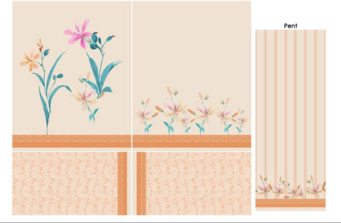 Pastel Floral Printed Co-Ord Set – Style 13025 Pastel Floral Printed Co-Ord Set – Style 13025