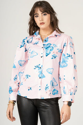 Blush Breeze Butterfly Shirt Blush Breeze Butterfly Shirt