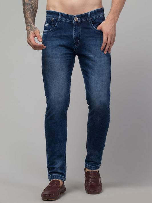 Men’s blue slim fit jeans by Trekyoo