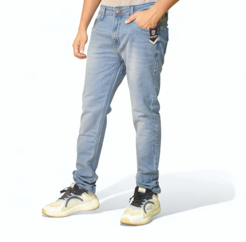 Alice Blue Solid Slim Fit Jeans