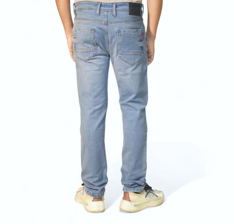 Alice Blue Solid Slim Fit Jeans