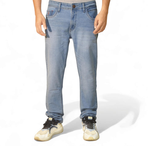 Alice Blue Solid Slim Fit Jeans