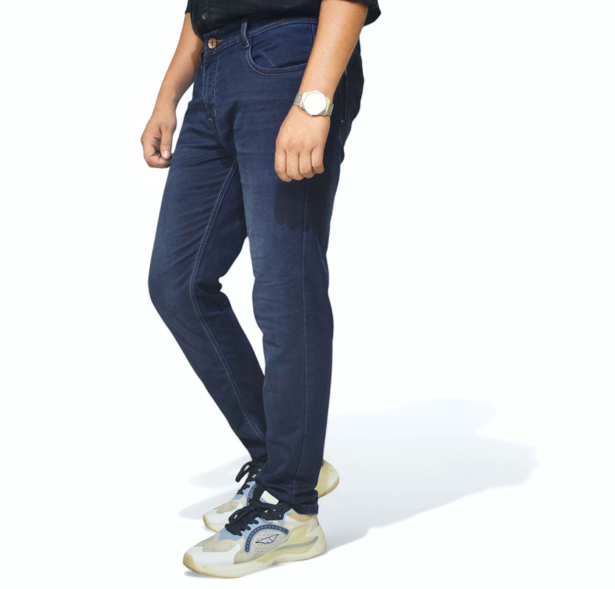 C .Blue Slim Fit Casual Jeans