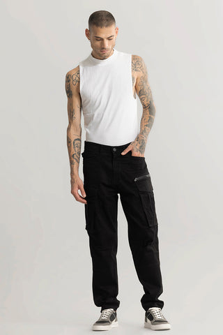 Outlander Black Cargo Pant