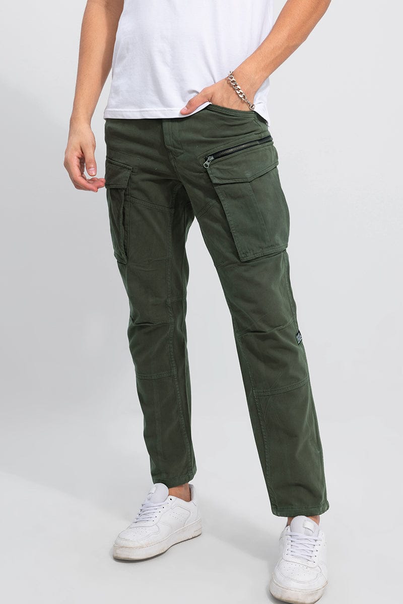 Outlander Olive Green Cargo Pant