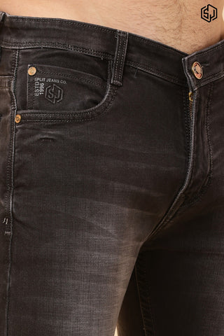 MEN’S Classic Dark Grey Slim Fit Jeans