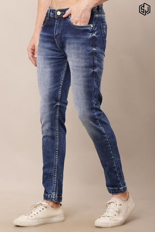 MEN’S Elegance Deep Blue Slim Fit Jeans