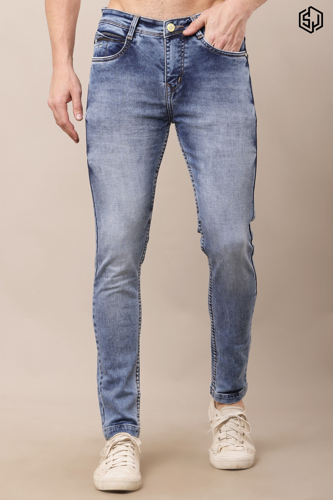 MEN’S Elegance Light Blue Slim Fit Jeans
