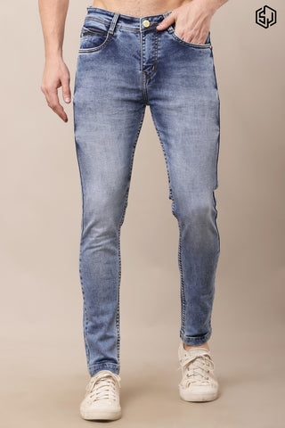 MEN’S Elegance Light Blue Slim Fit Jeans