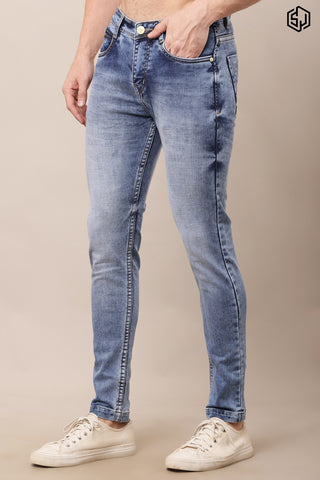 MEN’S Elegance Light Blue Slim Fit Jeans