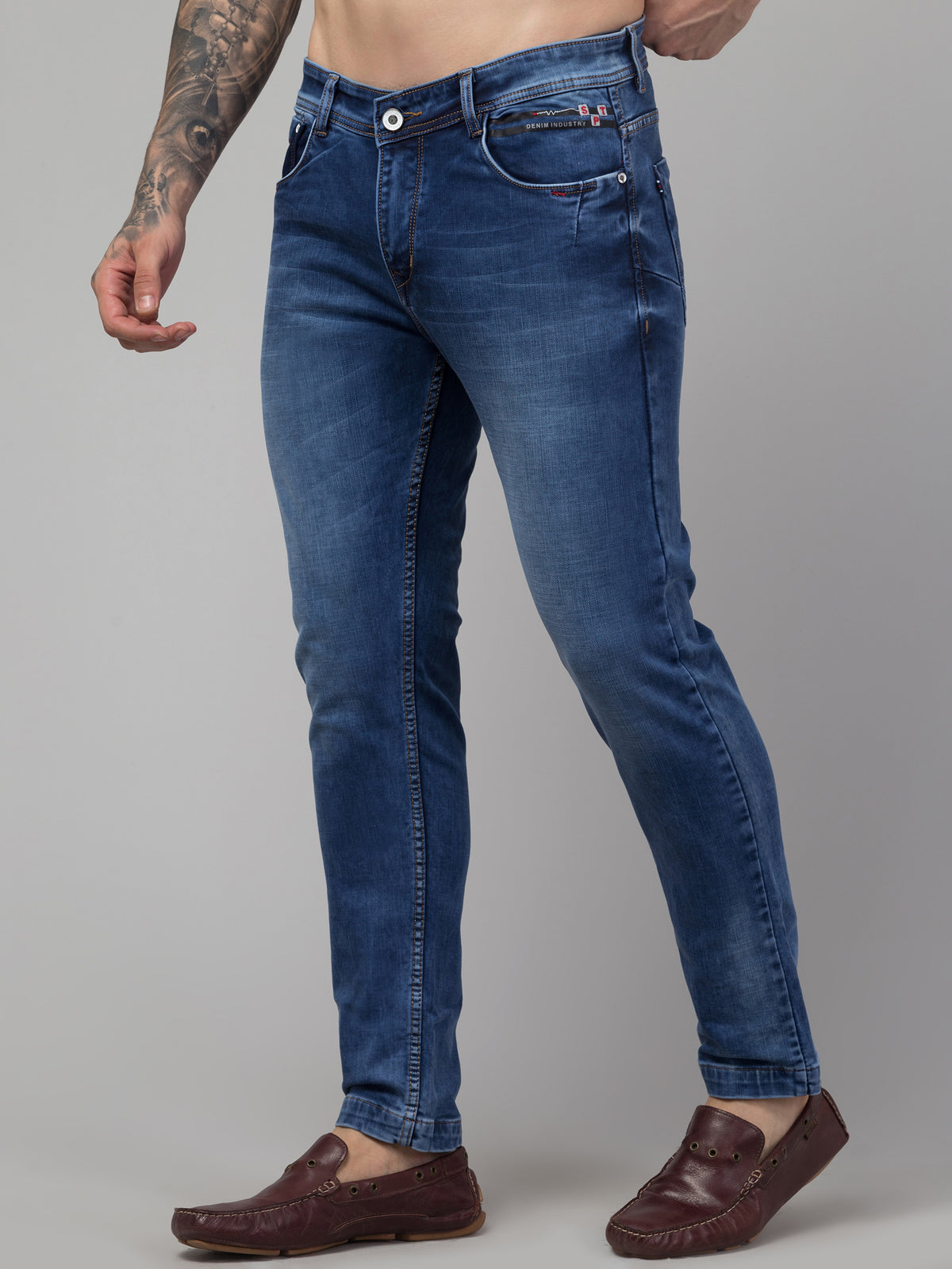 MEN’S Elegance Blue Slim Fit Jeans 270002