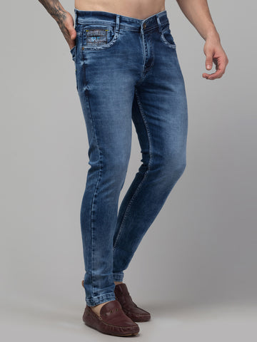 MEN’S 110002 Elegance Blue Tapered Fit Jeans