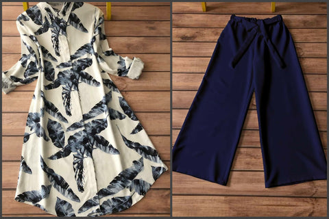 Elegant Kurti & Palazzo Set for Women's