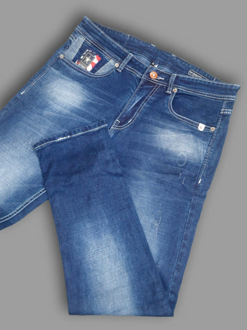 Men’s Dark Blue Slim Fit Jeans | Premium Stretchable Denim Trekyoo