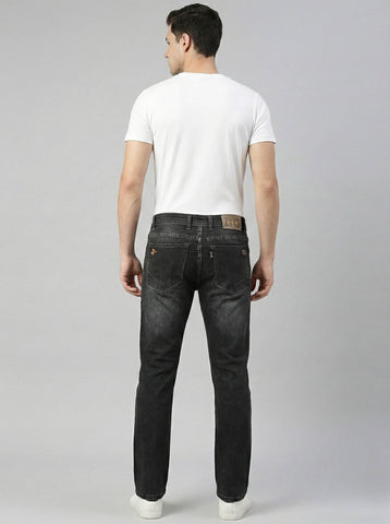 Premium Imported Fabric Men's Black Slim Fit Stretch Jeans | Stylish Daily Wear Denim Trekyoo