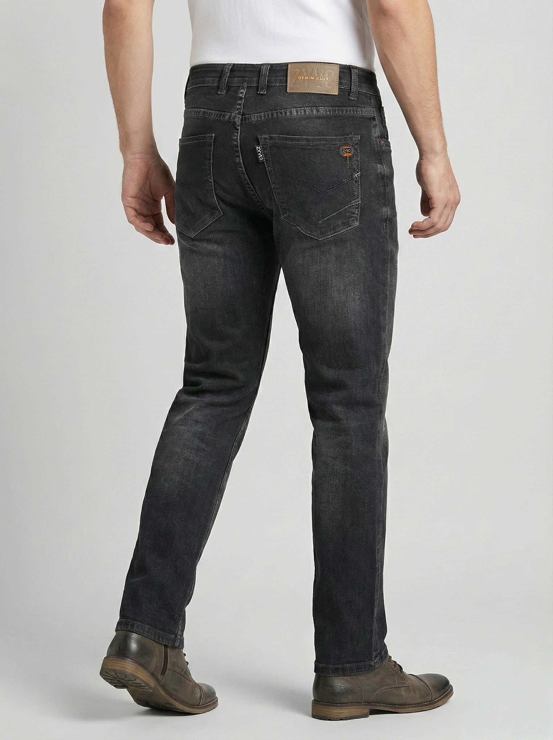 Premium Imported Fabric Men's Black Slim Fit Stretch Jeans | Stylish Daily Wear Denim Trekyoo