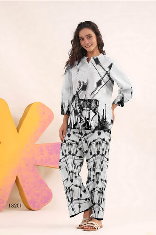 Monochrome Forestscape Co-Ord Set