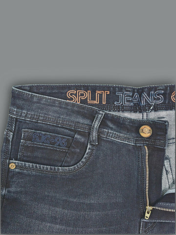 Men's Vintage Washed Slim-Fit Denim Jeans