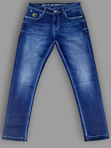 Men’s Slim Fit Denim Jeans – Rich Dark Blue Trekyoo