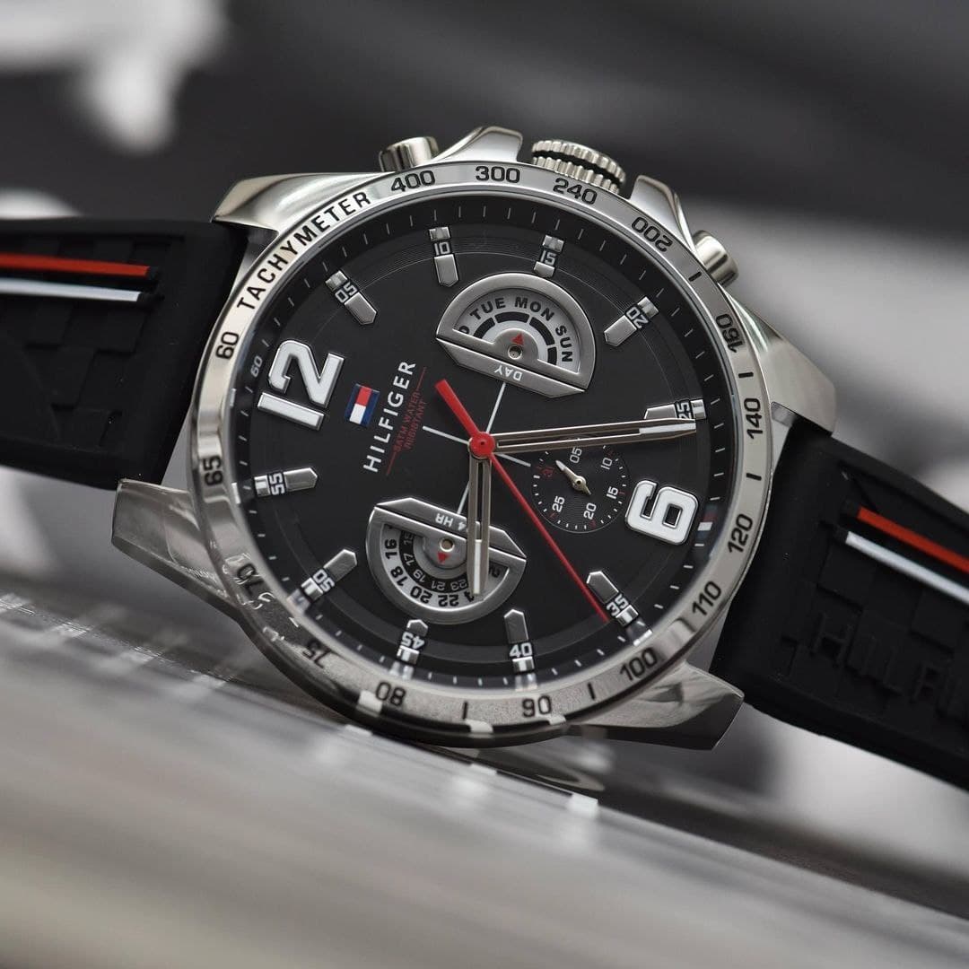 Tommy Hilfiger Multifunction Black Dial Men's Watch
