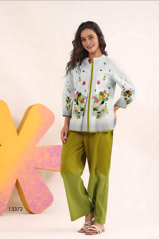 Citrus Bloom Geometric Co-Ord Set