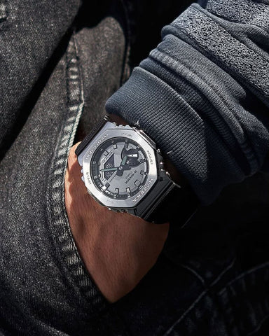 G-SHOCK GM-2100-BB-1A Premium Black Metal Edition | 7AA Unisex
