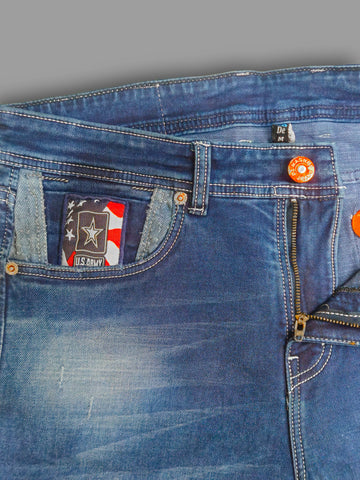 Men’s Dark Blue Slim Fit Jeans | Premium Stretchable Denim Trekyoo