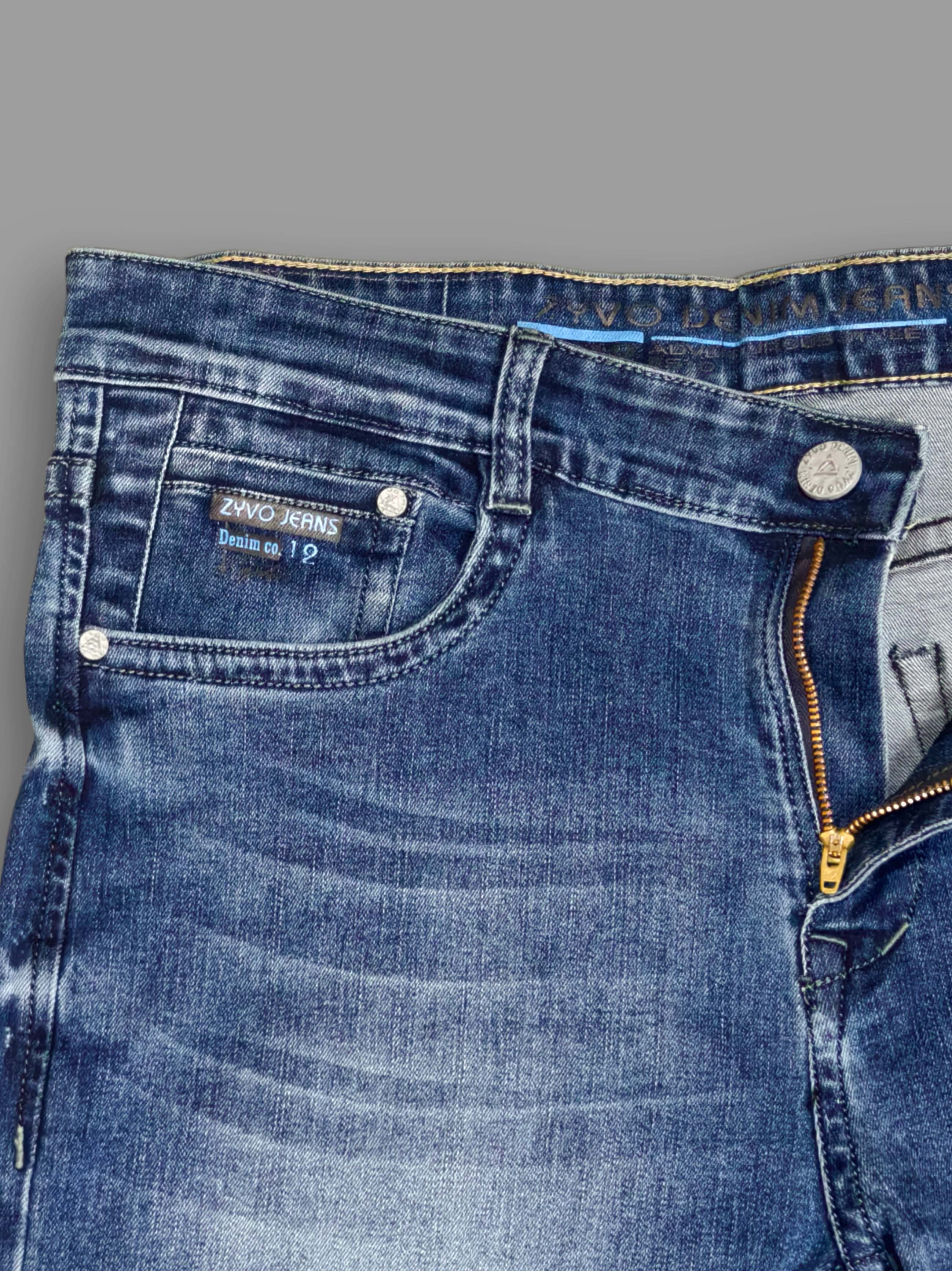 ZYVO Men's Premium Denim Slim Fit Jeans - Vintage Wash Trekyoo