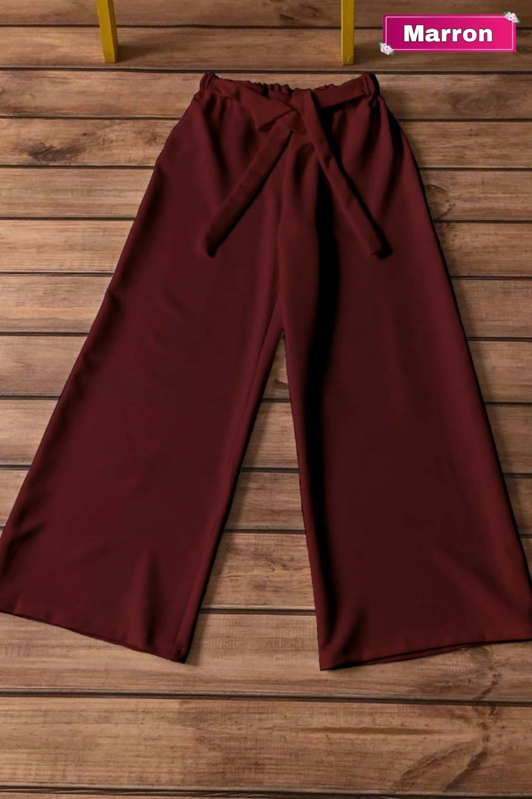 Women's Maroon Palazzo Pants
