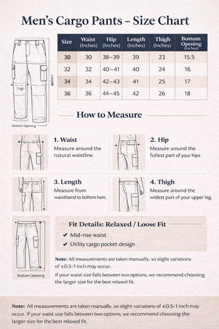 Vintage-Wash Cargo Pants – Relaxed Fit, Premium Utility Trousers for Men Trekyoo