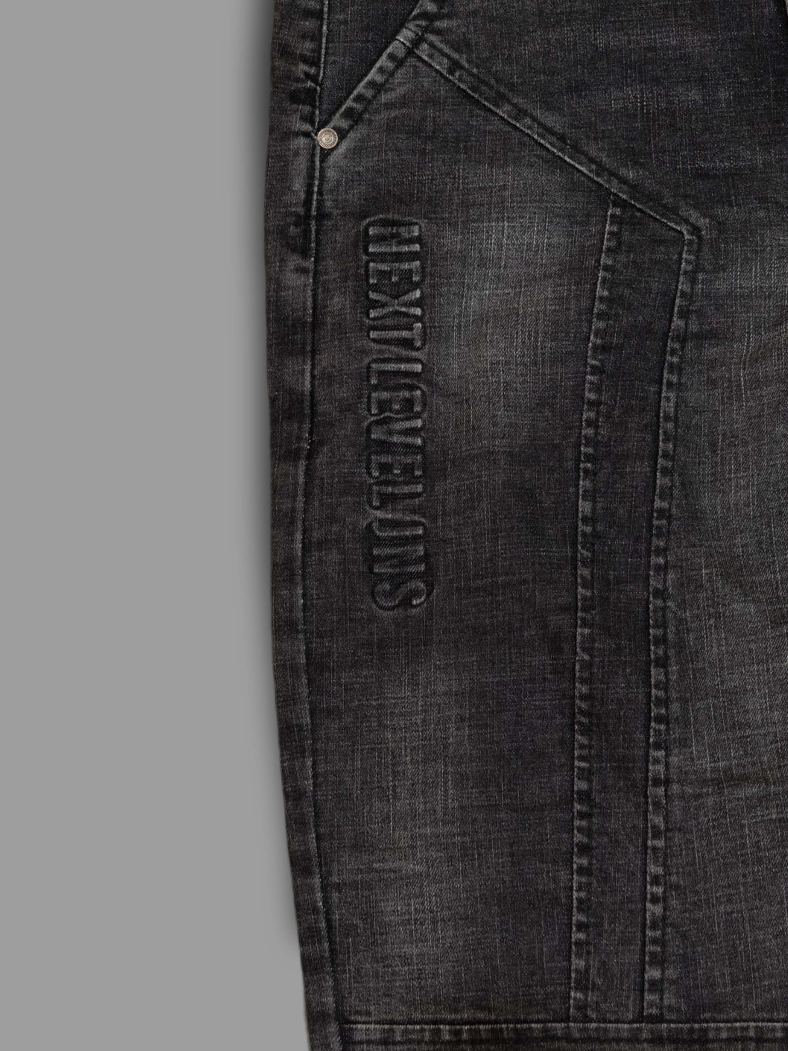 Men’s Dark Wash Surgery Style Jeans – Premium Stretch Slim Fit Denim Trekyoo
