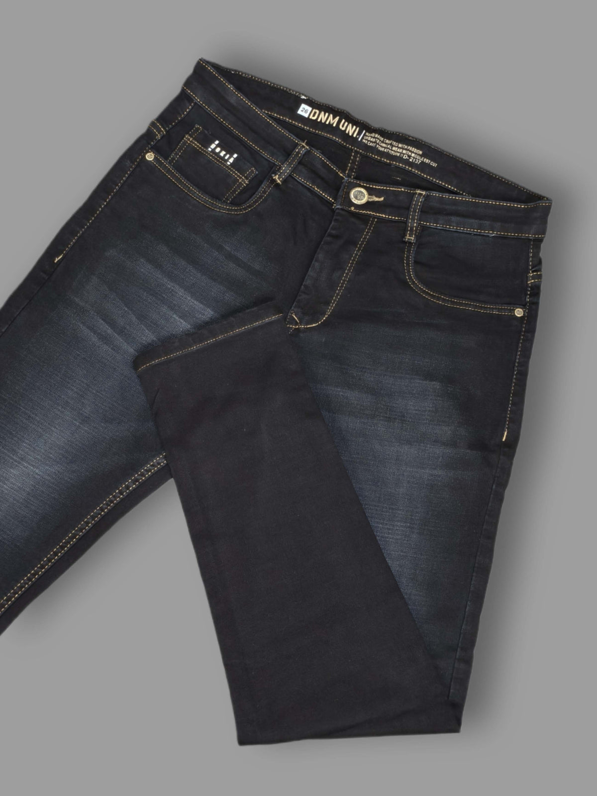 Men's Dark Blue Narrow Fit Denim Jeans | Stretchable Premium Casual Jeans for Men's Trekyoo