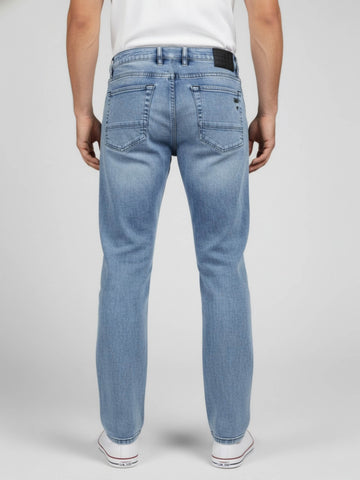 Men’s Light Blue Slim Fit Jeans – Soft Stretchable Denim Trekyoo