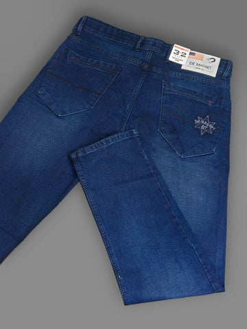 Men’s Dark Blue Slim-Fit Denim Jeans