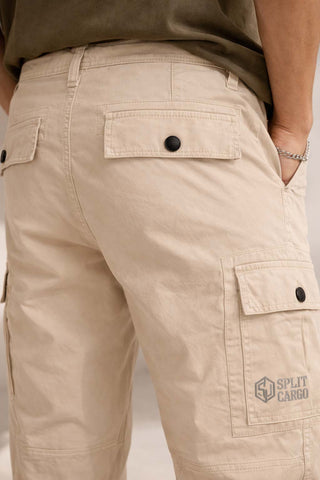 Men’s Premium Straight Fit Cotton Cargo Pants | Multi Pocket Casual Cargo Trousers