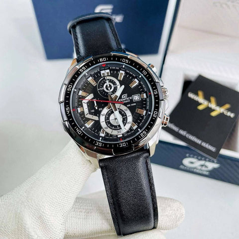 Casio Edifice EFR-539 Men’s Chronograph Watch | Leather Strap | Premium 7A Quality