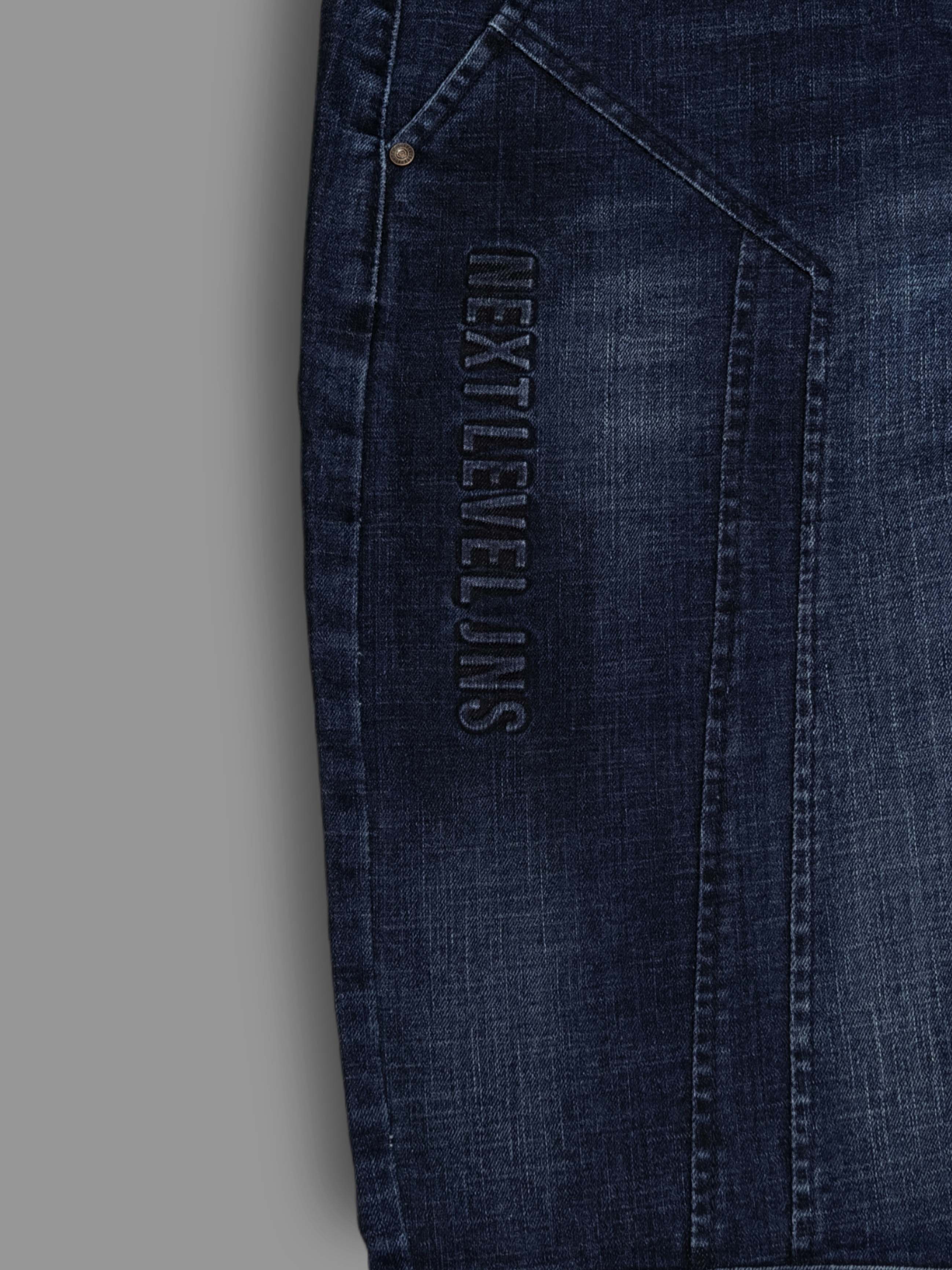 Surgeey Premium Dark Blue Slim Fit Jeans for Men | Stretchable Denim | Modern Tapered Fit Trekyoo