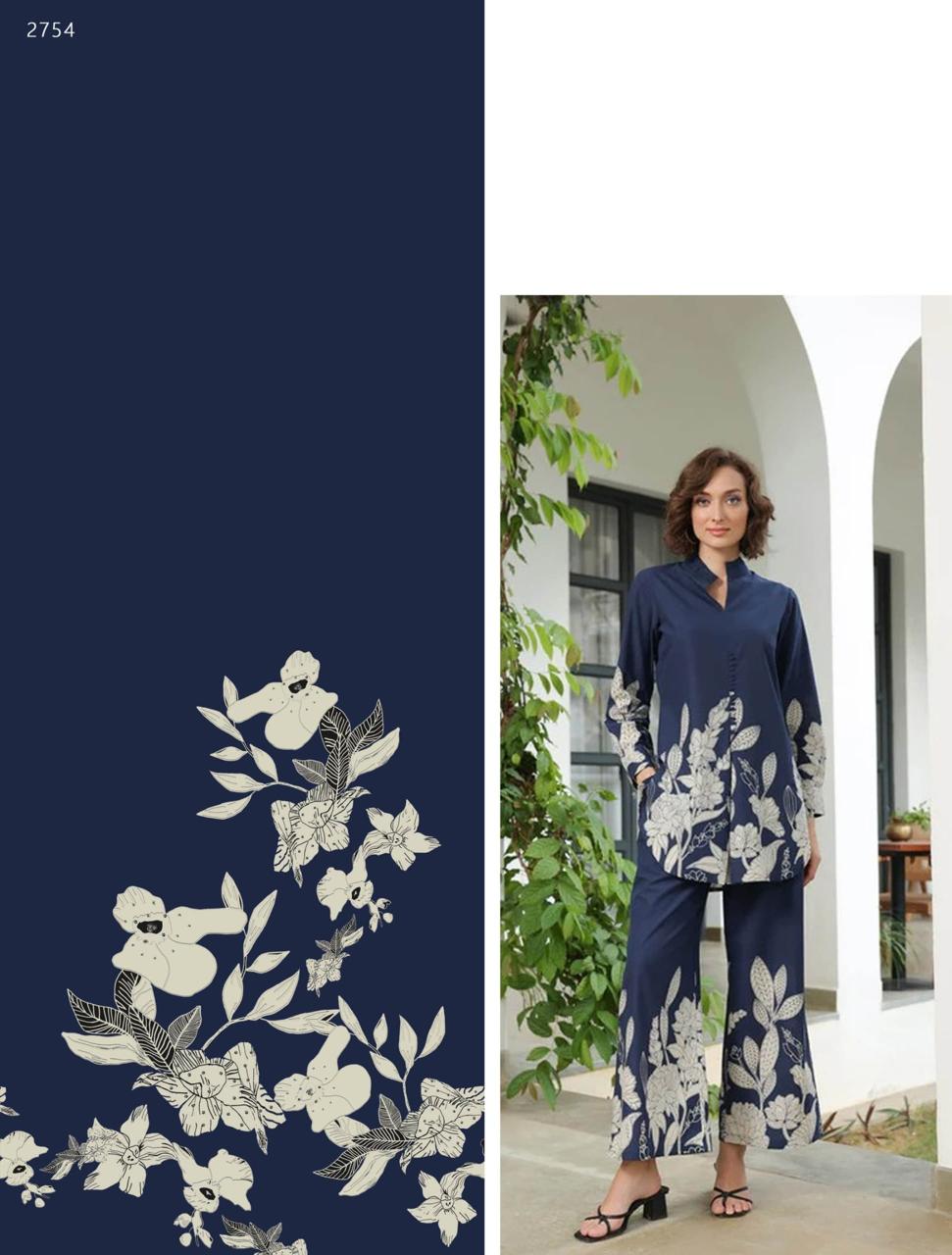 Midnight Botanical Co-Ord Set