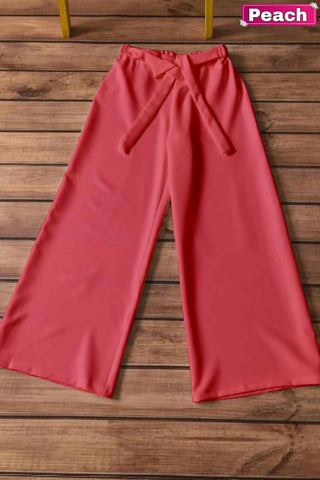Women's Peach Palazzo Pants
