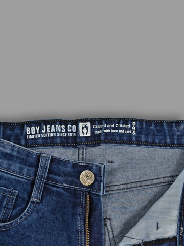Men's Dark Blue Slim Fit Stretch Jeans