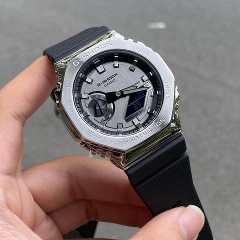 G-SHOCK GM-2100-BB-1A Premium Black Metal Edition | 7AA Unisex