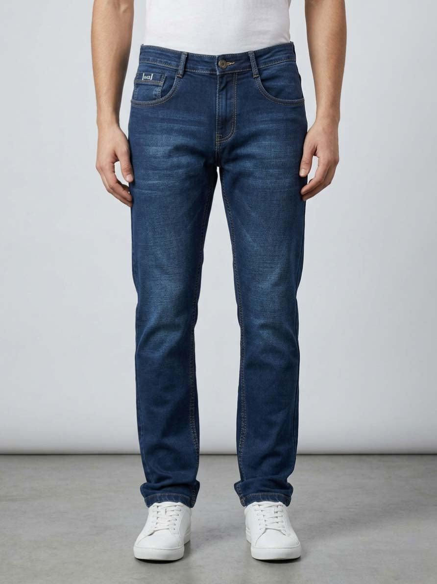 Premium Indigo Narrow Fit Denim – Sleek & Structured Trekyoo