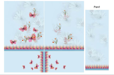 Blue Blossom Butterfly Co-Ord Set
