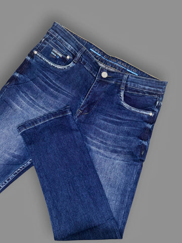 ZYVO Denim Jeans Men’s Premium Slim-Fit Blue Whisker Jeans Trekyoo