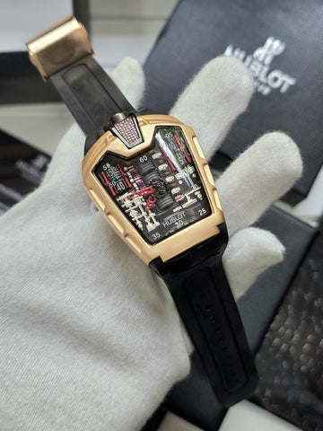 Hublot Bugatti Edition – Black & Gold Hypercar Timepiece for men's