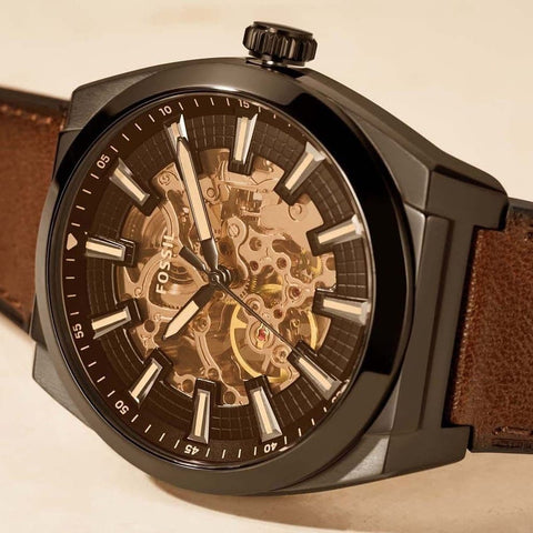 Fossil Modern Machine Everett ME3207 – Automatic Skeleton Watch for Men