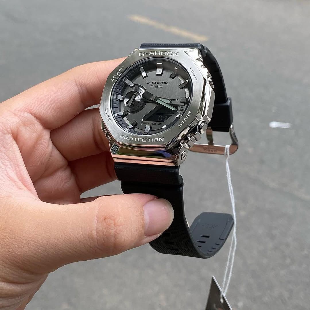 G-SHOCK GM-2100-BB-1A Premium Black Metal Edition | 7AA Unisex