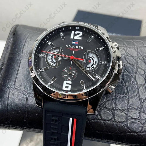 Tommy Hilfiger Multifunction Black Dial Men's Watch