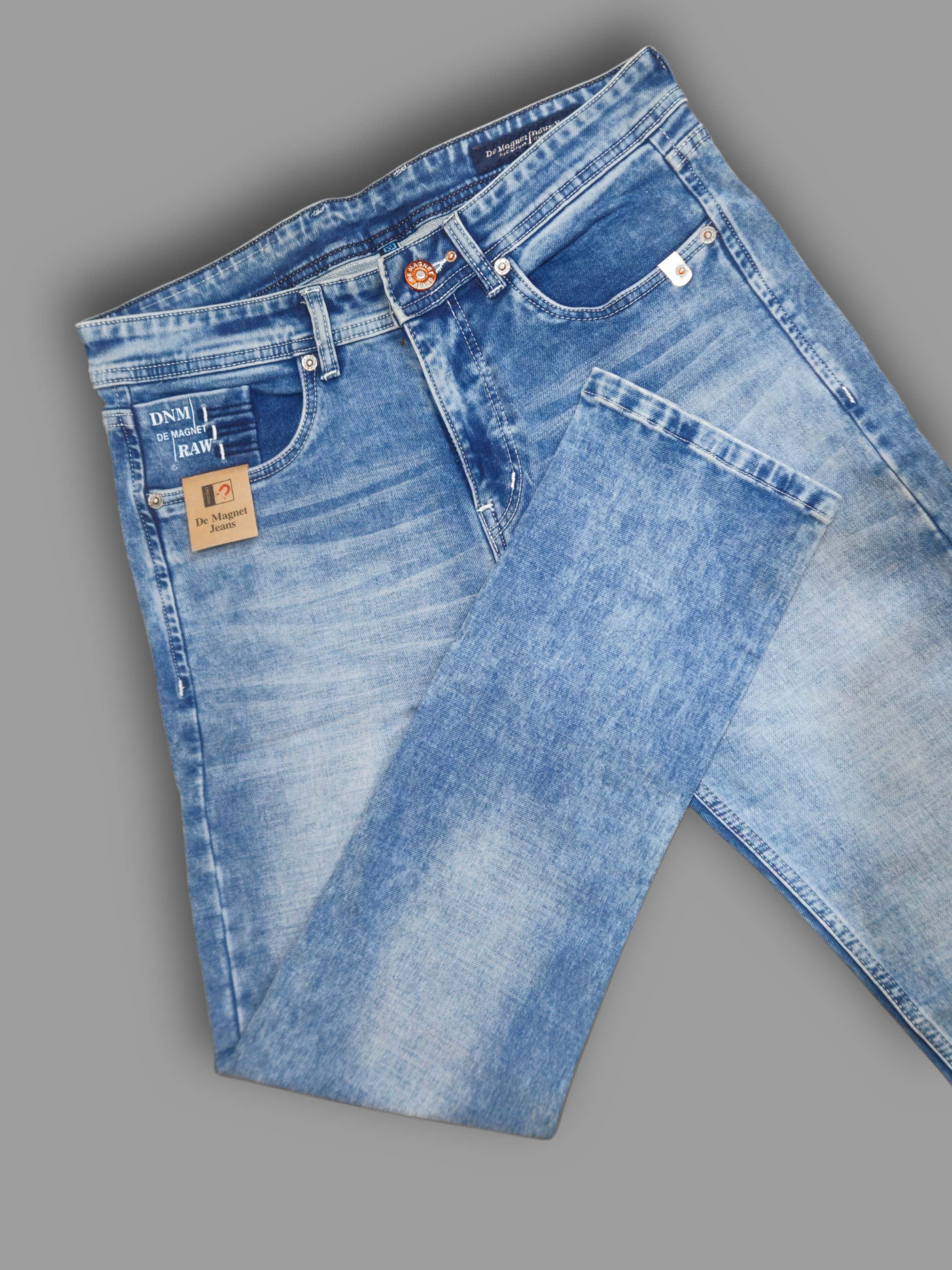 Men’s Light Blue Slim Fit Denim Jeans | Comfortable Stretch Fabric Trekyoo